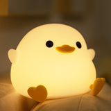 1 x RAW Customer Returns YuanDian Dodo Duck LED Night Light - Cute Silicone Duck Lamp for Bedroom, Living Room - Rechargeable, Touch Sensor Bedside Lamp - RRP €21.0