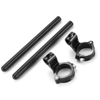 1 x RAW Customer Returns Fullibars semi-handlebar kit 50mm compatible with Ducati Monster CBR929 CBR954RR fork 50mm racing cafe racer raised semi-handlebars 3CM 7 inclination, tube 22.2mm, made of CNC aluminum - RRP €54.79