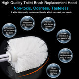 11 x RAW Customer Returns FIGFYOU 6 pieces WC replacement brush head toilet brush head toilet brush head white toilet brush plastic replacement brush replacement toilet brush with thread replacement toilet brush for all common toilet brushes - RRP €175.89