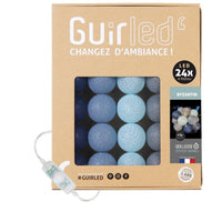 1 x RAW Customer Returns GuirLED - LED cotton balls fairy lights USB - Baby night light 2h - Dual USB 2A power supply included - 3 intensities - 24 balls 2.4m - Byzantine - RRP €34.99