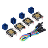 1 x RAW Customer Returns Kingprint TMC2208 V3.0 Stepper Damper with Heat Sink Driver Replacement Damper for A4988 DRV8825 for 3D Printer Pack of 4 TMC2208-V3.0-UART  - RRP €16.33