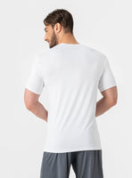 1 x RAW Customer Returns DAVID ARCHY Men s V-Neck Undershirts Made of Bamboo Fiber Short Sleeve 3 Pack Soft White Flexible Breathable Jersey - RRP €38.99