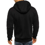 1 x RAW Customer Returns NANAMEEI hoodie men s hoodie sweatshirt sweat jacket hoodie jacket with pockets zip black 2XL - RRP €31.3