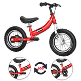 1 x RAW Customer Returns Qiani 2 in 1 Balance Bike for Kids 2 3 4 5 6 7 Years Old 12 14 16 Inch with Wheels and Brakes and Pedal Kit Red, 14 Inch  - RRP €169.9