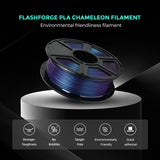 2 x RAW Customer Returns FLASHFORGE 3D printer filament Chameleon PLA color changing filament 1.75mm, changes color with light and angles, 1KG spool 2.2lbs , dimensional accuracy - 0.02mm Nebula Purple  - RRP €54.44