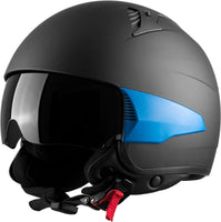 1 x RAW Customer Returns Westt Scooter Helmet Men Women Motorcycle Helmet Vintage Vespa Jet Helmet with Sun Visor Motorcycle Helmets, Matte Black, ECE DOT Certified, M 55-56 cm  - RRP €59.95