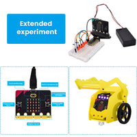 1 x RAW Customer Returns KEYESTUDIO BBC Micro bit V2 Go microcontroller with battery cage, soft silicone case for LED display, motion detection, animated patterns and programmable buttons - RRP €34.38