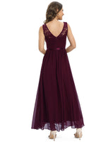 1 x RAW Customer Returns Gardenwed Evening Dresses Elegant for Wedding Ladies Dresses Cocktail Dress Lace Dress Festive Dresses for Women Ball Gown Burgundy 3XL - RRP €62.99