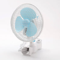 1 x RAW Customer Returns blessny clip fan for grow tent with oscillating function, 15.2cm fan blades, 20W, 240 cm long cord, diameter of the rod 1.5-2.5 cm - RRP €40.33