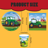 1 x Brand New MEZHEN Tractor Party Tableware Children s Birthday Tractor Party Tableware Tractor Birthday Party Supplies Set Paper Cups Paper Plates Napkins Children s Birthday Decoration 8 Guests - RRP €17.14