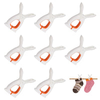 8 x Brand New Towel Clips Beach Chairs 8 Pieces Clothes Pegs Beach Towel Clips Towel Clips Large Windproof Beach Towel Clips Windproof Clips Bath Towel Bedding and Thick Clothes - RRP €163.2