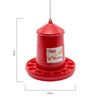 1 x RAW Customer Returns FINCA CASAREJO feeding trough and waterer for chickens - feeder 4 kg and drinker 5 l for chickens and other poultry - durable plastic - including hanging rope - RRP €23.7