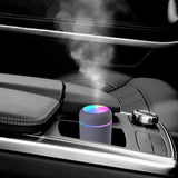 1 x RAW Customer Returns Humidifier 300ml, Mini Humidifier for Car, Personal Desktop Mini Humidifier with Colorful Cool Night Light Function, for Home, Office, Bedroom, Strong and Weak, Two Mute Modes - RRP €12.89