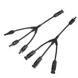 1 x RAW Customer Returns Y Branch Parallel Connector Solar Cable PV Solar Panel Cable Connector M FFF and F MMM Solar Branch Adapter 1 to 3 TRAMILY 1 Pair  - RRP €12.1