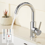 1 x RAW Customer Returns Auralum kitchen faucet low pressure faucet kitchen bathroom, 360 rotatable kitchen faucet low pressure with 3 connections for boiler, wash basin fittings made of chrome-plated brass - RRP €48.99