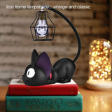 1 x RAW Customer Returns Nikou Cat Night Light - Cute Table Lamp, Resin Craft Desktop Lamp Creative Animal Night Light Room Table Decoration Gift Color Black Eyes  - RRP €16.82