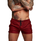 1 x RAW Customer Returns TMEOG swim shorts for men, swim shorts short swim trunks men swimming trunks boxer swim pants water sports shorts quick-drying swim shorts with zipper red  - RRP €22.99