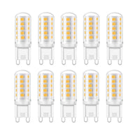 1 x RAW Customer Returns Vlio G9 LED lamp, warm white 3000K, 5W G9 LED bulb, 400 lumens, no flickering, not dimmable, G9 light bulb, LED bulb G9 replaces 40W G9 halogen lamp, pack of 10 - RRP €18.14