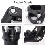 1 x RAW Customer Returns GoHZQ MTB Stem Adjustable Bicycle Handlebar Stem 0-90 Degrees 90mm 110mm Handlebar Stem 25.4mm 31.8mm Bicycle Stems Handlebar Stems for Bicycle, Road Bike, Bike 31.8 110mm  - RRP €29.23