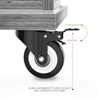 1 x RAW Customer Returns HomeGoGo Swivel Casters, 8 Pack, Transport Casters with Safety Lock, 50mm Wheels for Furniture, Silent Heavy Duty Wheels with Polyurethane Rubber Coating, 360 Degree Rotatable, 600kg Total Load - RRP €38.22