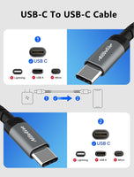 133 x Brand New USB-C to USB-C Cable 2M,60W USB C to USB C Cable 3A PD Fast Charging USBC Type-C to Type-C Charger for Samsung Galaxy S22 Ultra S22 Plus S22 S21 S21 S21 Ultra S20 S20 S20 FE,Note 20 10,A13 A23 A53 - RRP €1045.38