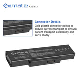 1 x RAW Customer Returns Exmate 5200mAh Battery A32-K72 A32-N71 for Asus K72 K72F K72J K73S K73SV N71 N71J N73S N73SV X73S X73BY X73SD X73SV X73T - RRP €42.45