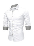 1 x RAW Customer Returns Meilicloth White Shirt Men s Long Sleeve Casual Shirt Business Shirt Traditional Shirt Men s Casual Shirt Formal Classic Shirt Lumberjack Shirt Business Shirts Wedding Party Regular Fit A White M - RRP €26.62