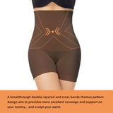 1 x RAW Customer Returns ATTLADY Tummy Control Panties Women Shapewear High Waist Tummy Control Shape Short Figure Shaping Girdle - RRP €20.16