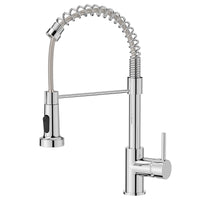 1 x RAW Customer Returns FORIOUS kitchen faucet, high arch high pressure kitchen faucet with pull down shower faucet, mixer tap sink faucet kitchen faucets, 360 swivel, polished chrome  - RRP €56.99