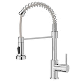 1 x RAW Customer Returns FORIOUS Kitchen Faucet, High Arch High Pressure Kitchen Faucet with Pull-Down Shower Faucet, Mixer Tap Sink Faucet Kitchen Faucets, 360 Swivel, Polished Chrome  - RRP €56.99