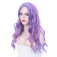 1 x RAW Customer Returns STfantasy Purple Ombre Pink Women Wigs Long Straight Layer Synthetic Hair for Girls Ladies Female Cosplay Anime Costume Party Carnival G436  - RRP €29.09