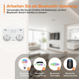 1 x RAW Customer Returns ALUSSO Tuya Bluetooth Gateway With Smart Wi-Fi Socket, Integrated Hub Gateway Bluetooth Gateway, Works With Amazon Alexa, Google Home, Remote Control, Schedule Timer, Energy Monitoring - RRP €14.99