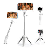 6 x Brand New Selfie Stick COMAN Mini Mobile Phone Tripod, Table Tripod with Mobile Phone Holder, 360 Degree Panorama and 1 4 Inch Screw for Lightweight Camera and Smartphone, White - RRP €102.84