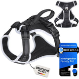 12 x RAW Customer Returns FAVVITY PET dog harness for small, medium and large dogs - padded reflective anti-pull Now choose the harness for your dog Black medium dog M  - RRP €301.92