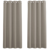 1 x RAW Customer Returns PONY DANCE Curtains Bedroom Eyelet Curtain Set of 2 Blackout Curtains Living Room Curtains Short Curtain Opaque H 158 x W 132 cm Sand Color - RRP €36.0