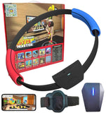 1 x Brand New PowerLead Fun Fitness Interactive Game Set Sports Video Game with App Includes Gaming Fitness Ring and Adjustable Leg Sensor Straps for All Ages - RRP €31.2