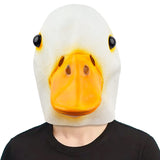 1 x RAW Customer Returns CreepyParty Duck Calling Mask Animal Latex Full Head Realistic Masks for Halloween Carnival Costume Party Parade - RRP €18.79