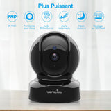 1 x RAW Customer Returns Wansview Security Camera, WiFi IP Camera Indoor, 1080P FHD with Motion Detection, Two-Way Audio and Night Vision for Pet Baby - Q5 Black - RRP €21.6