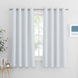 1 x RAW Customer Returns PONY DANCE living room curtains with eyelets, short curtains, set of 2, opaque curtains, bedroom blackout curtain, H 158 x W 132 cm - RRP €31.76