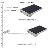 1 x RAW Customer Returns Lacasa 2 Pack Garden Solar Lights, Solar Light Outdoor 42 LED Solar Lamp with 120 Motion Detector Wall Light IP65 3 Modes with Aluminum Pole for Gardens, Patio, Doors, Fence, Warm White 3000K - RRP €45.99