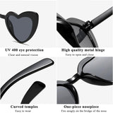 1 x RAW Customer Returns Whcctl 8 pieces heart sunglasses, retro heart sunglasses, heart fashion glasses, heart-shaped party sunglasses, sunglasses wedding, for women men children party, Halloween, Christmas, wedding - RRP €60.0