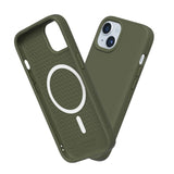 1 x RAW Customer Returns RhinoShield Case compatible with iPhone 15 SolidSuit - MagSafe compatible - shock-absorbing slim protective case with premium finish - 3.5 meter drop protection - algae green - RRP €44.99