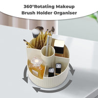 1 x Brand New TSDRBWO 360 Degree Rotating Makeup Brush Organizer, Makeup Brush Storage Box, Multifunctional Cosmetic Storage for Bedroom Decor, Bathroom - RRP €22.8