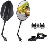 1 x RAW Customer Returns Motorcycle Universal Mirror E9 Approved Rearview Mirrors M10 M8 Motorcycle Mirrors for Street Bike Sport Bike Scooter Cruiser Motorcycle - RRP €25.93