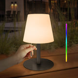 1 x RAW Customer Returns Portable Rechargeable Wireless Table Lamp Dimmable LED Night Light with 8 Colors, USB Rechargeable, IP44 for Children, Garden, Hotel, Bedroom B - RRP €31.99