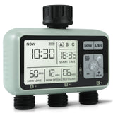 1 x RAW Customer Returns Kazeila Irrigation Timer, 3 Outputs for Garden Irrigation System, Irrigation Control Unit with Rain Delay, Automatic and Manual Irrigation Mode - RRP €49.18