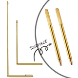 1 x RAW Customer Returns Jadive Pack of 3 copper dowsing rods and dowsing rod pendulum for ghost hunting, energy healing, dowsing water including 2 retractable dowsing rods with copper handle and 1 pendulum pendant gold . - RRP €21.42