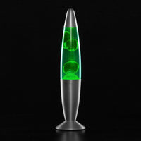 1 x RAW Customer Returns InnovaGoods - Relaxing LED Lava Lamp 25W, Calming Hypnotic Effect, Vintage Decorative for Bedroom, Living Room, Office, Spare Bulb Included, Green, Glass - RRP €18.45