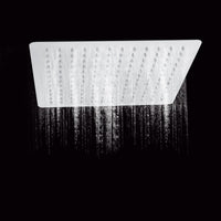 3 x RAW Customer Returns 12 inch rain shower square shower head stainless steel built-in shower head overhead shower shower head with anti-limescale nozzles waterfall for home and hotel - RRP €89.16