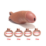 1 x RAW Customer Returns QgLust Penis Cage Pretendent Chastity Belt Set with 4 Cock Rings Abstinence SM Bondage Chastity Cage Sex Toys for Men Chastity Chastity Cage Man Penis Cage Mini  - RRP €36.29